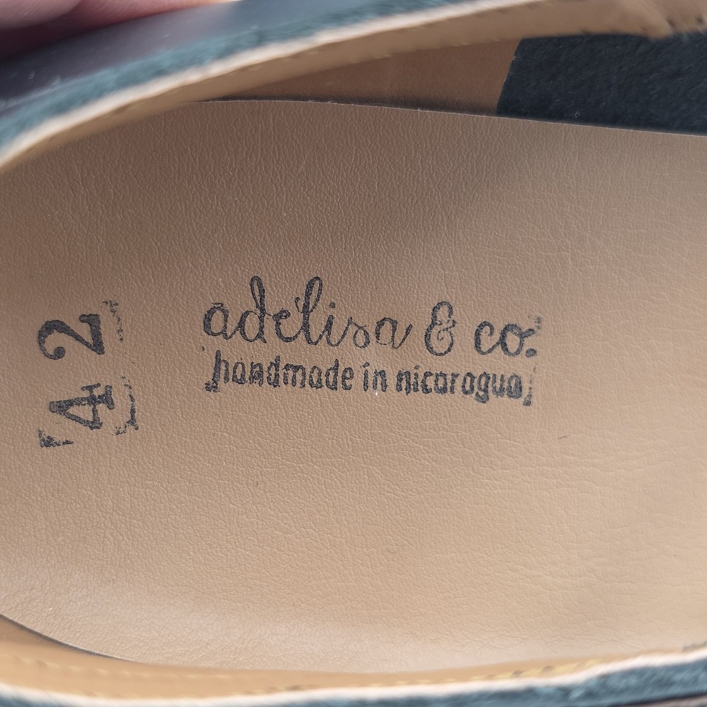 Adelisa & Co Black Leather Mary Jane Shoes Women's Size 42/11.5-12US - Picture 9 of 10